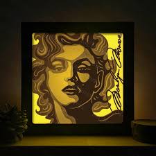 Portrait 1 3D Shadow Box Svg, Portrait Paper Cut Light Box, 3D Portrait  Shadow Box, Layered Cardstock Svg, Cricut Files