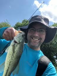 Didn't want to waste a beautiful day indoors! This largemouth bass was the  only one I caught but it fought hard for being just over a pound!