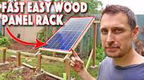 DIY Solar Panel Rack! Fast Assembly And Portable Wood Structure!