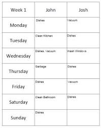 Chore Chart Roommates Margarethaydon Com