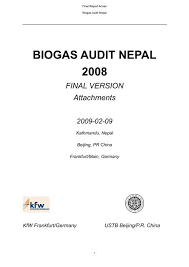 We did not find results for: Biogas Audit Nepal 2008 Snv