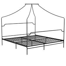 The novogratz camilla metal canopy bed has a design that will make you feel royal. Novogratz Camilla Metal Canopy Bed In King Size Frame In Black 4460049n