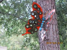 Yard Art Giant Metal Butterfly Yard Art Yard Decor Art