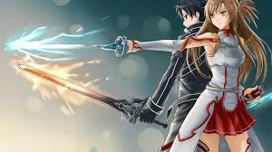 Enjoy the beautiful art of anime on your screen. Sword Art Online Kirito E Asuna Wallpaper Wallfree