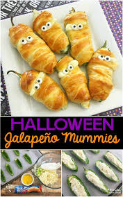 Jalapeno Popper Mummies Recipe Halloween Food For Party Savory Halloween Food Halloween Food Crafts