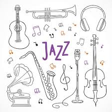 All jazz music images are png format and transparent background. Jazz Music Illustrations Hand Drawn Musical Instruments Musical Orchestra Clipart Image