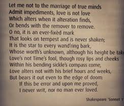 Shakespeare Sonnet 116 Shakespeare Sonnets Sonnets Love Poems