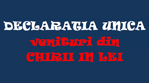 La venituri din activitati independente sau la venituri din cedarea folosintei bunurilor? Declaratia Unica Venituri Din Chirii In Lei Liliana Ungureanu Expert Contabil