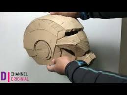 For these templates, simply trace the left side and flip the template for the right side! How To Make Iron Man Helmet Out Of Cardboard Diy Iron Man Helmet Youtube