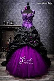 Pin By Emily Cogdill On Wedding Dresses Purple Wedding Dress Gothic Wedding Dress Black Wedding Dresses
