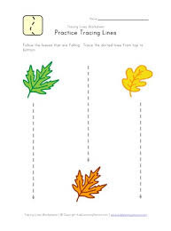 Here we ask them to draw straight lines across the circle from left to right, and start them off with a couple of dotted lines to trace over. Tracing Vertical Lines Worksheet All Kids Network