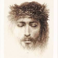 Jesus Face Cross Stitch Pattern