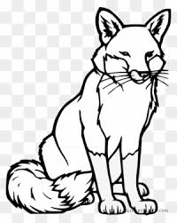Arctic fox clipart from berserk on. Fox Animal Free Black White Clipart Images Clipartblack Fox Coloring Page Free Transparent Png Clipart Images Download
