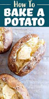 How To Bake A Potato Easy Simplyrecipes Com Recipe In 2020 Baked Potato Recipes Cooking Baked Potatoes Best Baked Potato