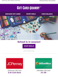 Maybe you would like to learn more about one of these? Gift Card Granny Back To School Sale Going On Now Milled