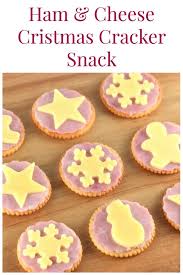 Cute christmas food ideas for kids, with fun christmas food & recipes, festive party food, food art and homemade gift ideas that kids can make and bake. Ham Cheese Christmas Cracker Snack Eats Amazing