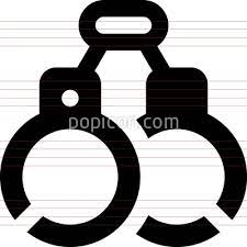 Police Handcuffs Vector Icon Graphic Design Portfolio Cover Icon Vector Icons