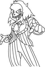 If you love this horror film, you can paint the beetlejuice coloring pages with your colors. Beetlejuice Coloring Pages Coloring Home