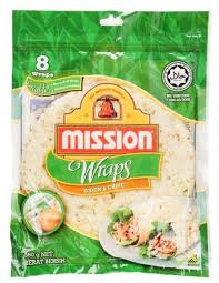 •established in 1959, mission foods, is one of the world's largest tortilla, flatbread and corn flour all your favourite mission foods products are available from leading supermarkets across malaysia. Mission Foods Wraps Onion Chives 8s 360gm Pack 10 Packs Per Carton Sold By Carton Code Mfwponc8s Horeca Suppliers Supplybunny
