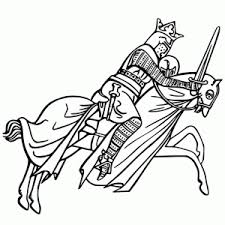Color in this picture of knight on horse and share it with others today! Print A Coloring Sheet Of A Knight In Armour Fun For Kids Leuk Voor Kids
