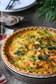 Quiche Aux Poireaux Saumon Et Epinards Le Blog Cuisine De Samar Recette Recettes De Cuisine Quiche Poireaux Cuisine