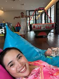 Road trip to Rayong 🌊✨ 1.5 hrs and we're in paradise! Amber's friends  finally met baby Minthira 🥰 Great food, beach vibes & a lovely hotel — all  without breaking the bank