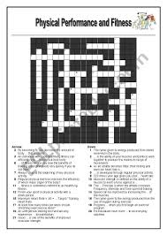 Click the answer to find similar crossword clues. Fitness And Physical Activity Crossword Esl Worksheet By Mclan8
