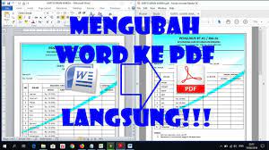 Atau unggah file dari layanan penyimpanan cloud seperti google drive atau dropbox. Cara Mengubah File Word Ke Pdf Secara Langsung Youtube