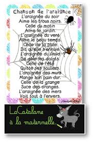 Lacatalane A La Maternelle Comptine Comptines Comptine Halloween Araignee