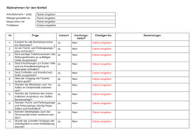 11 empfehlungen für deinen erfolg. Checkliste Massnahmen Fur Den Notfall Sofort Download