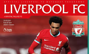 May 23, 2021 · / liverpool fc v crystal palace 23 may 2021 0400pm 113 tickets view all tickets. Order Now Liverpool V Crystal Palace Official Matchday Programme Liverpool Fc