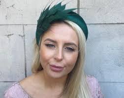 Olive Green Feather Fascinator Races Wedding Guest Headpiece Hairband Alice  Band Headband Ladies Day Thin Headband U10906