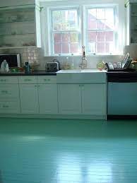 Diy Painted Floor From Effortless Style Blog Suggests Breakthrough Paint No Sanding Diy Flooring Painted Kitchen Floors Painted Wood Floors