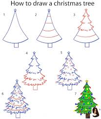 Christmas Drawing Ideas Step By Step Minute Shopping Last Minute Christmas Shopp Christmas Tree Drawing Christmas Tree Drawing Easy Easy Christmas Drawings