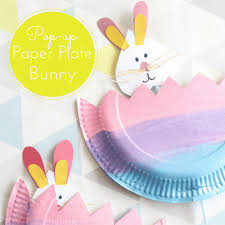 Recycle an old cereal box and you've got yourself a playful toy that will keep the kids entertained for quite a while. Make Small Easter Plate Paper Plate Easter Sewing Craft Red Ted Art Make Crafting With Kids Easy Fun