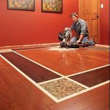 Diy Hardwood Floors Lay A Contrasting Border Diy Hardwood Floors Diy Flooring House Flooring