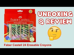 Unboxing Dan Review Faber Castell Erasable Crayons 24 Perbedaan Oil Pastel Dengan Crayon Youtube Pastel Warna Youtube