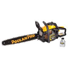 One is a sthil and one is a poulan. Poulan Gas Chainsaw 20 2 Cycle 50 Cc 967061401 Rona