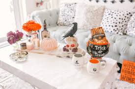 Several halloween table décor pieces are in metallic colors, but this one is our favorite for several reasons! Decorate Your Living Room For Halloween Bijuleni