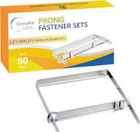 1 Inch Capacity Of Premium Metal Prong Paper Fastener Bases 2.75 Inch