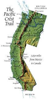 Pacific Coast Trail Part Of The Triple Crown Of American Long Distance Trekking 2 660 Miles 4 300 Km Lo Pacific Crest Trail Trail Maps Camping And Hiking