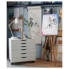 Alex Drawer Unit On Casters White 26 3 8x26 Ikea In 2020 Drawer Unit Ikea Alex Drawers Ikea