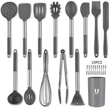 On top of that, you get a variety of utensil shapes and sizes to use. Dealsbank Com Silicone Cooking Utensil Set Uarter 14pcs Silicone Cooking Kitchen Utensils Set With 10pcs Hook Non Stick Heat Resistant Best Kitchen Cookware With Stainless Steel Handle Trial