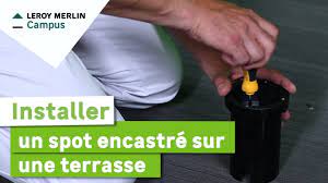 Le spot encastrable revient en force dans bon nombre de maisons. Comment Installer Un Spot Encastre Sur Une Terrasse Leroy Merlin Youtube
