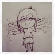 A Very Embarrassed Chibi Girl Chibi Girl Cartoon Drawings Chibi