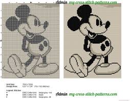 Ugh too many quarter stitches! Mickey Mouse Old Style Cross Stitch Pattern 78x102 Free Cross Stitch Patterns Simple Unique Alphabets Baby