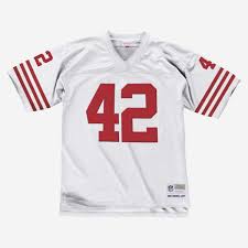 Men's san francisco 49ers nick bosa nike scarlet 75th anniversary game jersey. Mitchell And Ness Nfl Ronnie Lott Legacy San Francisco 49ers Jersey