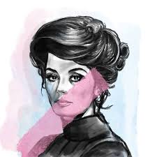 Anouk Aimée, iPad drawing Printmaking by Svetlana Pelin