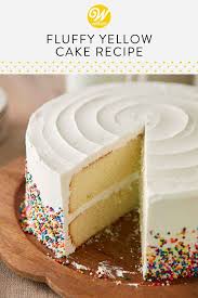 Fluffy Yellow Cake Recipe Recipe Yellow Cake Recipe Cake Recipes Easy Cake Recipes
