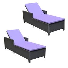 Patio lounge chairs will ensure your comfort as well as help you to relax as long as you select the right one to meet your needs and preferences. Set Of 2 Wicker Chaise Lounge Chair Rattan Pool Patio Lounge